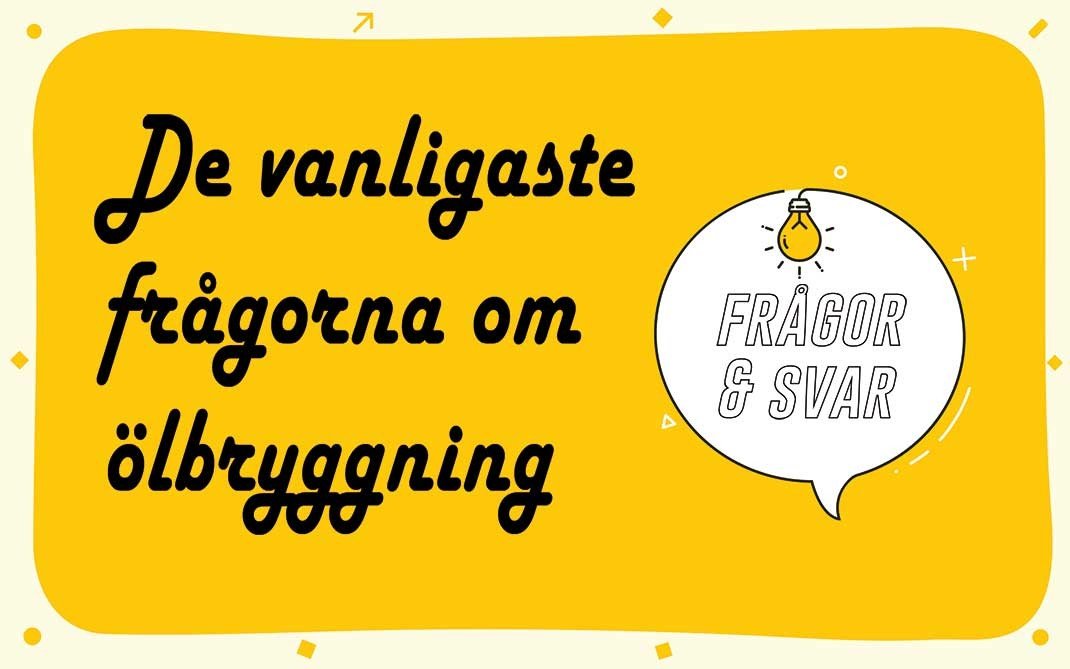 PGW svarar på era vanligaste frågor om ölbryggning!