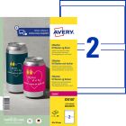 Etikett till burkar 50 cl, vit 200 st