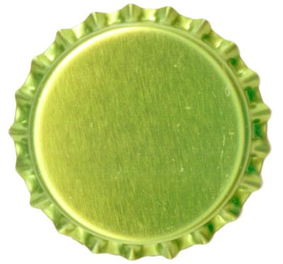 ljusgrön-metallic kapsyler, 250 st