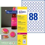 Etiketter till kapsyler, vit 2200 st