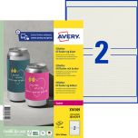 Etikett till burkar 50 cl, cremevit 200 st