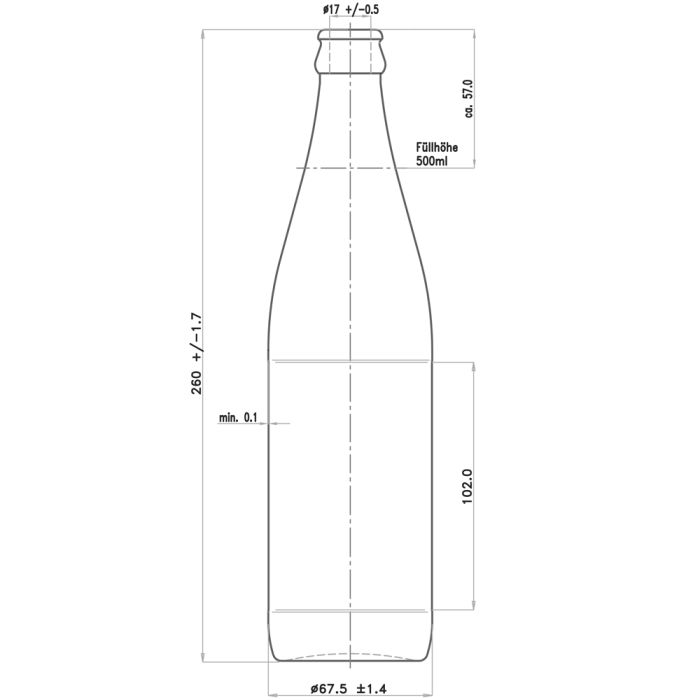 flaska NRW 50 cl, 20 st