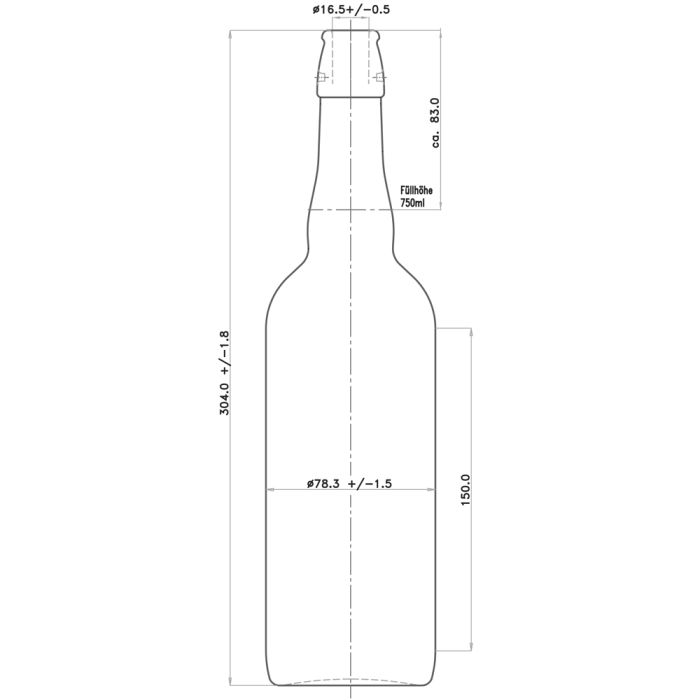 flaska Kombi 75 cl, 15 st