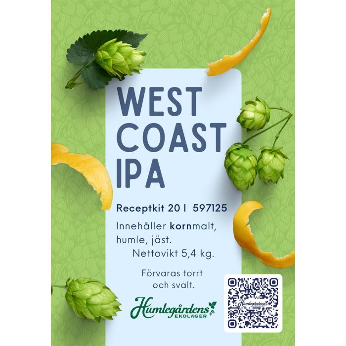 West Coast IPA receptkit 20 l