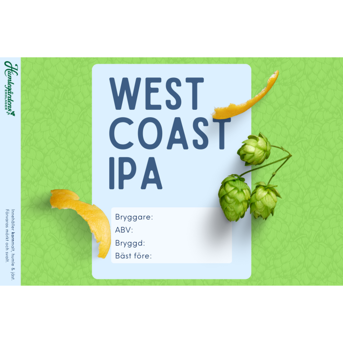 West Coast IPA receptkit 20 l