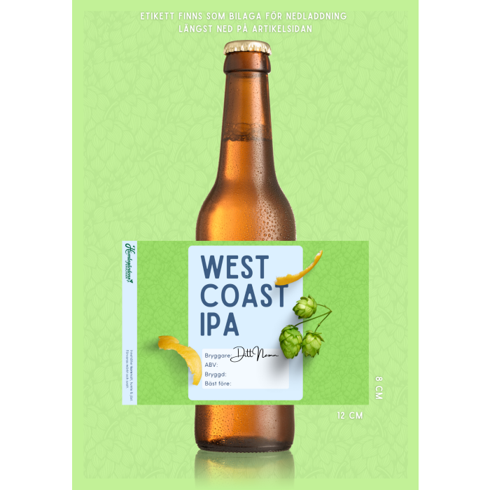 West Coast IPA receptkit 20 l