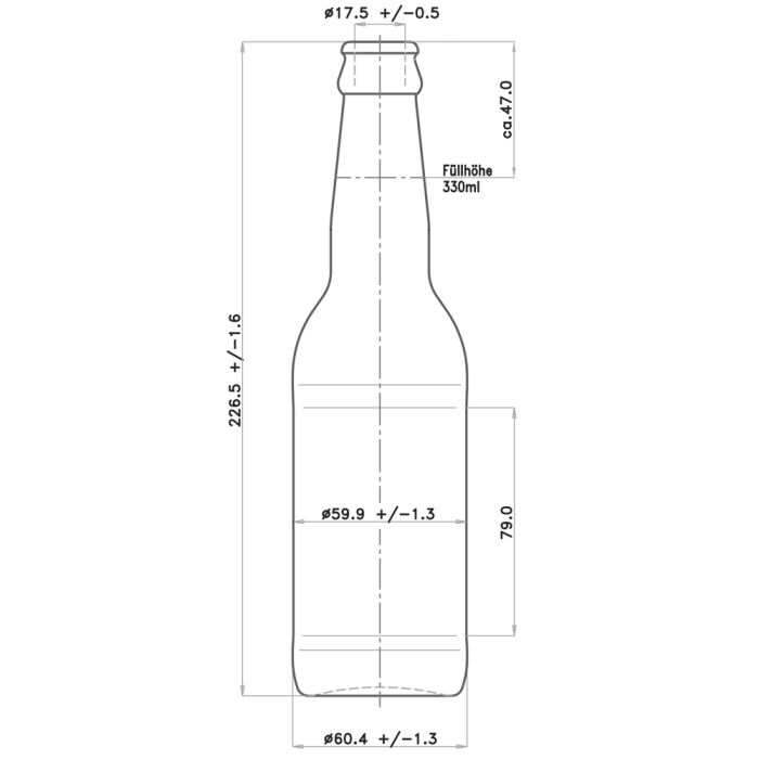 flaska Longneck 33 cl, 30 st