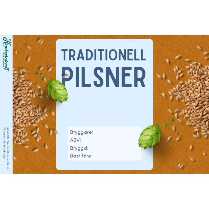 Traditionell pilsner receptkit 20 l