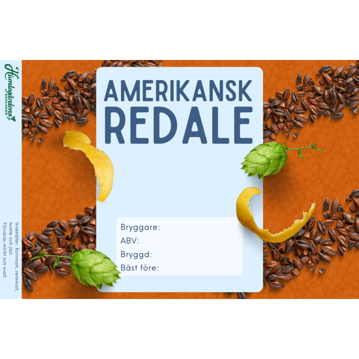 Amerikansk red ale receptkit 20 l