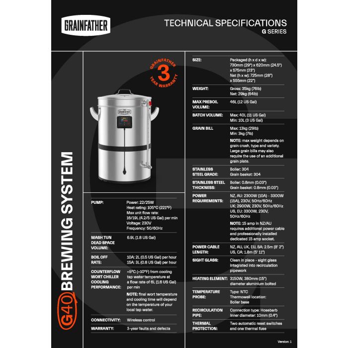 Grainfather Bryggverk G40