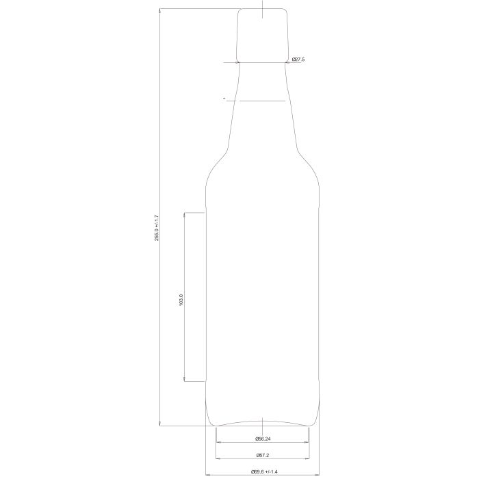 flaska Bygel 50 cl, 20 st